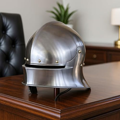 Medieval Sallet Viking Crusader Helmet - Wearable German Spartan Cosplay Armor