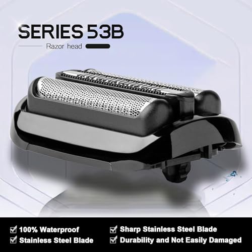 53B Replacement Foil and Cutter for Braun Series 5 & 6 Electric Shaver - color: 53b-2pcs-01