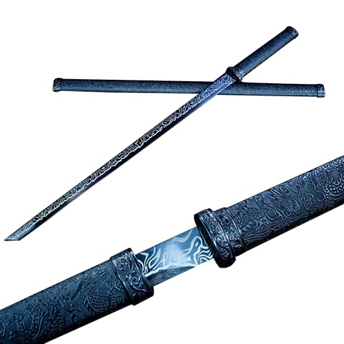 39'' Cosplay Katana Samurai Sword - Unsharpened, Metal Katana Exquisite Crafts, High Carbon Steel, Anime Costume Prop, Birthday Present, Living Room Decoration Ornaments