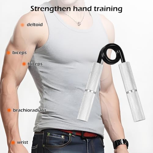 Grip Strength Trainer Set, 50-300LB Grip Strength Trainer, Finger Exerciser, Forearm Strengthener 15-Piece Kit With Hand Forearm strengthener 12 Pack - Hand Grip Strengthener Targeted Strength, Relief & Recovery