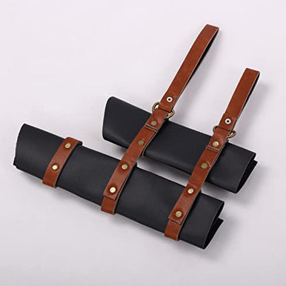 BLESSUME Medieval Knight Belt with Sword Frog Holster Rapier Scabbard Holder 1pc - color: Black and Brown 6