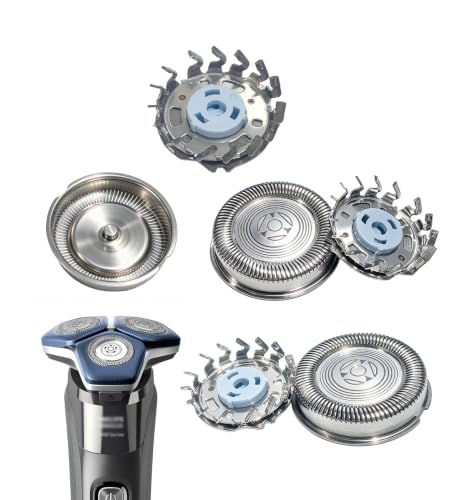 SH71 Replacement Blades & Foils for Philips Norelco Shavers Series 7000/5000 – 3 Blades + 3 Foils, Compatible with S5xxx, S7xxx, S8xxx, S9xxx, SU/SP Series - size: 3 Blades