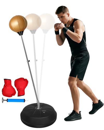 INNOLIFE Fitness Reflex Bag, Boxing Bag for Adults and Teens - color: Gold