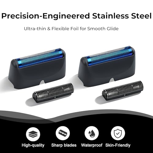 2-Pack Replacement Head Foil for BaBylissPRO UV Single Foil shaver - color: Single-Black