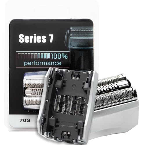 70S S7 Replacement Head for Braun Series 7 Shaver Replacement Head - color: Silver