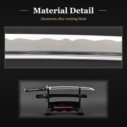 Wakizashi Iaito, Unsharpened Aluminum Alloy Iaido Training Sword - style: Dragon