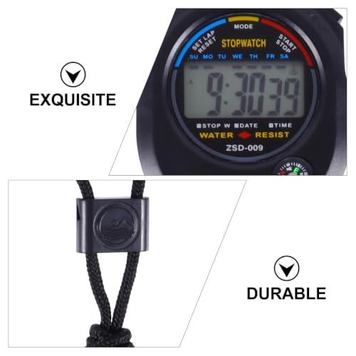 UPKOCH Multi-Function Game Stopwatch Digital Match Timer with Lanyard Handheld Training Timer for Referees Coaches Running Swimming Track and Field Practice