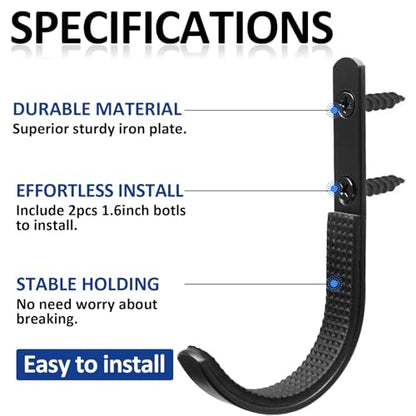 Oleitodh 24 Pack Gun Rack Wall Mount Hooks Bulk Horizontal Gun Racks