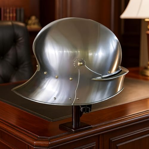 Medieval Sallet Viking Crusader Helmet - Wearable German Spartan Cosplay Armor