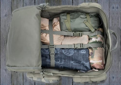 Large Tactical Backpack Bag For Hiking,Camping,Travel,Bug-Out 55L - color: Camo