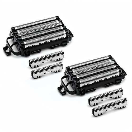 Shaver Replacement Foil，Compatible with Panasonic ARC5 5-Blade Shavers - color: Black Border 2 Pack