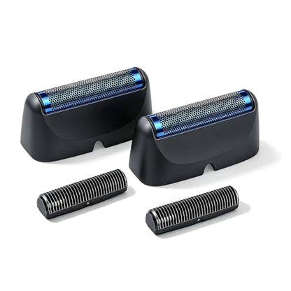 Replacement Foil Blade Compatible with BaBylissPRO UV Metal Single Shaver - color: Black-2 Packs