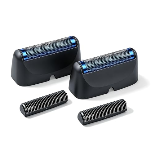 Replacement Foil Blade Compatible with BaBylissPRO UV Metal Single Shaver - color: Black-2 Packs