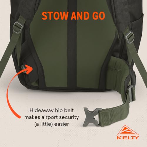Kelty | Redwing Traveler Backpacks, Travel Pack for Adventure Travel - color: Black, size: 40L