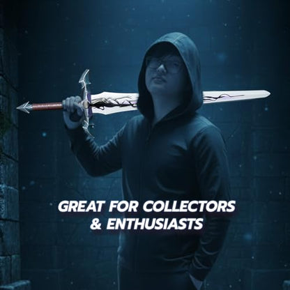 Fang Foam Prop Set for Cosplay, Display & LARP, Non-Functional Costume Accessory Designed for Role Play - style: Longsword