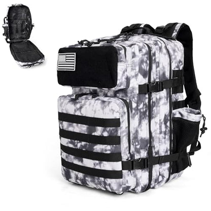 gracedon Tactical Backpack - Military Molle Bag 3 Days Pack for men and Women Large Assault Rucksack 25-45L (45L-gray) - color: 45l-gray