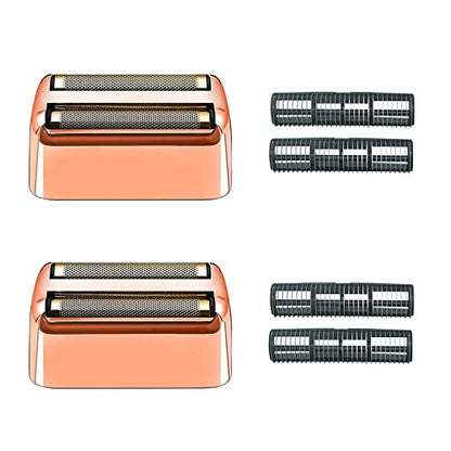 Replacement Heads Foil & Cutters Compatible with BaBylissPRO FXFS2 Shaver - color: Rose Gold
