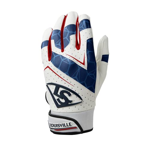 Louisville Slugger Youth Genuine 2.0 Batting Gloves - color: USA, size: Medium
