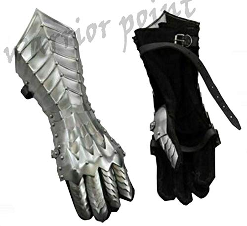 WARRIORPOINT Medieval Nazgul Fantasy Gauntlets SCA Armor Gauntlets Gloves Iron With Exp Shipping