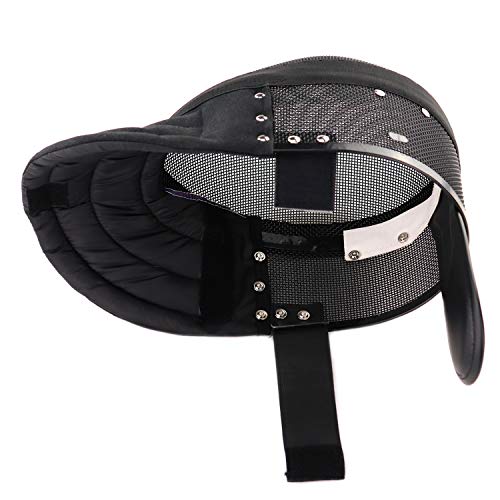 LEONARK Armoury Hema Helmet- Fencing Coach Mask - CE 350N Certified National Grade Masque - Fencing Protective Gear with Storage Bag - color: FIxed, size: X-Small