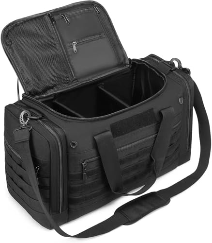 65L Extra Large Duffle Bag for Men & Women - Military Tactical Gym Bag - color: Black, size: 65L