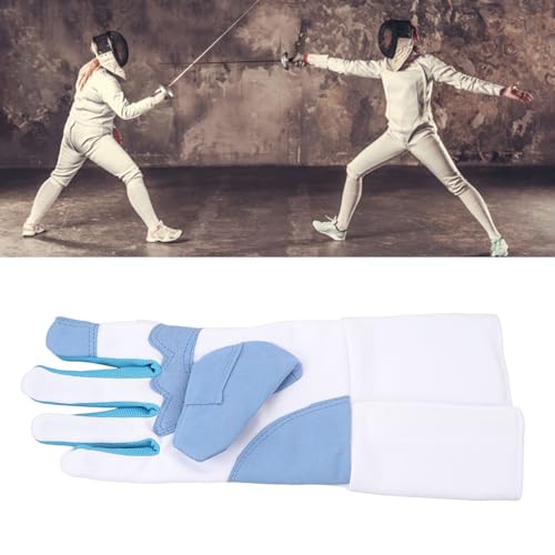 Fencing Glove Right Hand Anti Slip Knitted Fabric Comfortable Fit Fencing Training Glove for Saber Foil Epee - size: X-Small