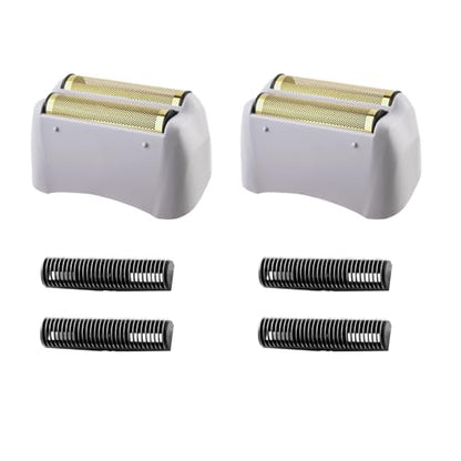 Replacement Foil and Blades Compatible with andis Foil Shaver TS-1 TS-2 - color: Golden 2 Pack