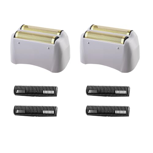 Replacement Foil and Blades Compatible with andis Foil Shaver TS-1 TS-2 - color: Golden 2 Pack