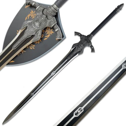 The Big Sword from Artoria in the DS Game, Wolf Knight Sword, All Metal, 42.91 inches, Cosplay， Decoration, Collection, Gifts - size: 55.12"