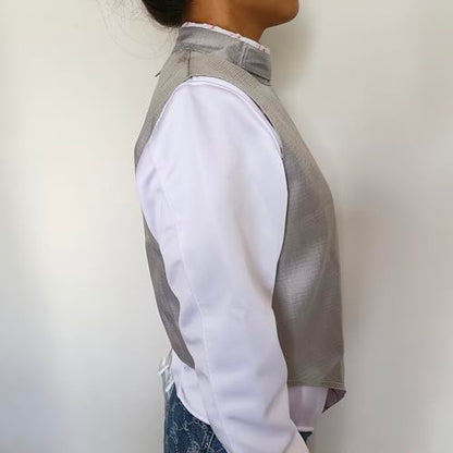 LEONARK Fencing Lame Foil Lame Saber Lame Non-Washable Electric Fencing Metal Jacket Metallic Vest - size: 14
