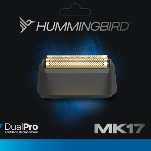 HUMMINGBIRD MK17 DualPro Foil Shaver Replacement Blade Head – Genuine Blade Head Refill, Easy to Install, Hypoallergenic Gold Titanium Blades, (Foil Replacement Blade Only) - size: MK17 Foil Replacement Blade