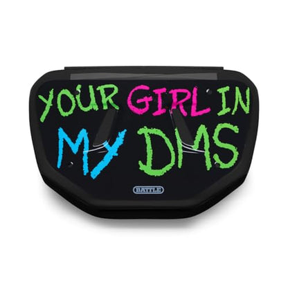 Battle Sports Novelty Football Back Plate, Kids, Adults - color: In My DMs, size: Adult