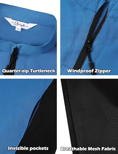 Men’s Cage Jacket Baseball Windbreaker Lightweight Batting Practice Pullover for Training Water-Resistant Jacket - color: Blue, size: Small