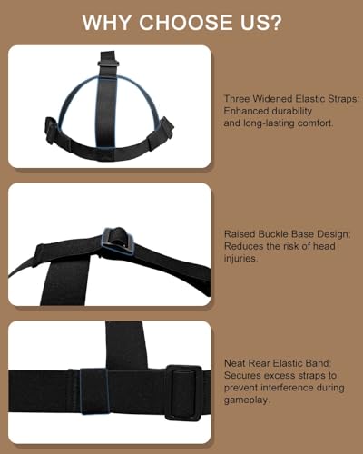 Elastic Catcher Mask Harness Replacement, Baseball and Softball Face Mask Strap for Umpire or Catcher