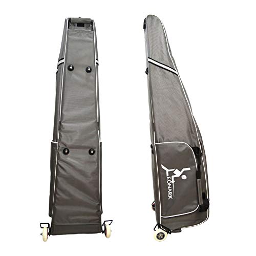 LEONARK Fencing Draw-bar Wheel Bag for Epee Saber and Foil - Hema Sword Bag Trolley Case for Fencing Suit and Mask - color: Wheeled Gray