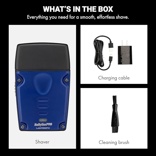 BaBylissPRO High-Performance Compact LO-PROFX Shavers for Men - color: Blue, style: Shaver Only