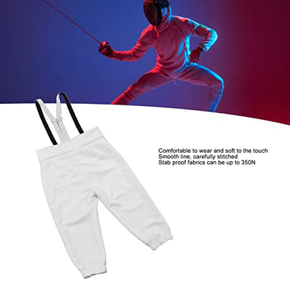 Fencing Pants 350N Fencing Training Equipment Professional Fencing Pants Stab Proof Fabric Fencing Training Pants(42 Size 150‑155cm 40kg)
