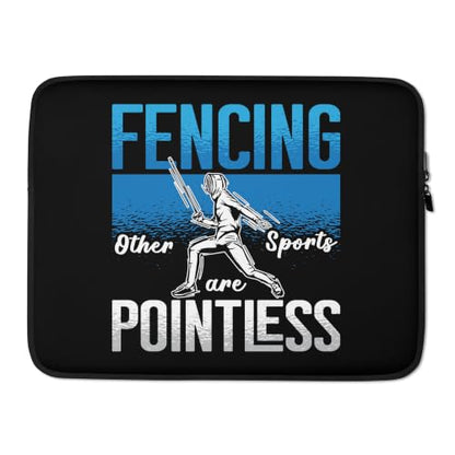 Fencing Other Sports are Sword Sport Fencing Passion Fencing Graphic Laptop Sleeve - size: 15 Inches