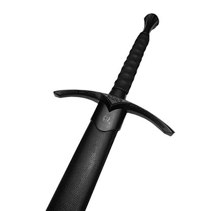Medieval Sword One Hand Sword, Dull Blade. for Collection, Gift, Show and Fair Cosplay and LARP - color: Wizard-Black