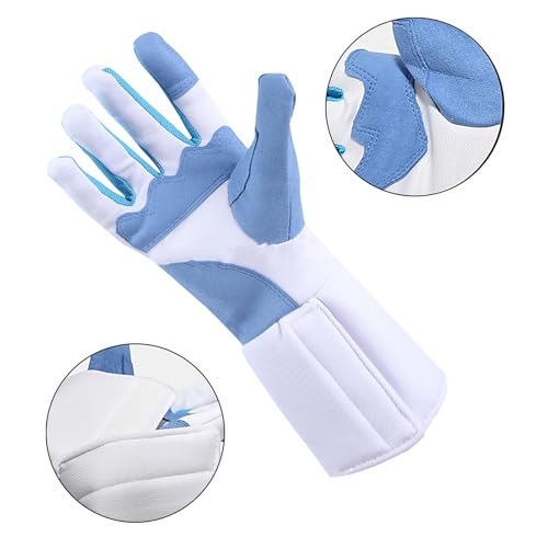 JIAHG Adult Youth Right Hand Padded Fencing Glove Breathable Knitted Anti Slip Training Fencing Glove Padded Hand Protection - size: X-Small