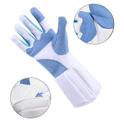 JIAHG Adult Youth Right Hand Padded Fencing Glove Breathable Knitted Anti Slip Training Fencing Glove Padded Hand Protection - size: X-Small