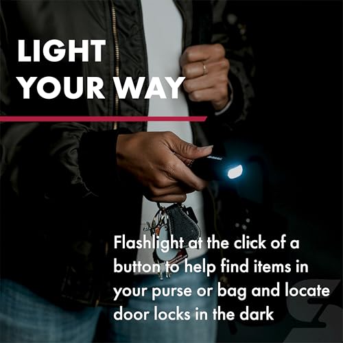 SABRE Personal Safety Kit with Pepper Spray and 2-in-1 Personal Alarm with LED Light, 0.54 fl oz, 25 Bursts,130dB Alarm, Audible Up to 1,250 Feet - color: Black, size: 0.54 Fluid Ounces/15 Grams