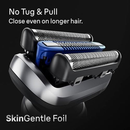 Braun Series 7 Electric Shaver Replacement Head, Easily Attach Your Shaver Head for a Shave as efficient as Day one, Compatible with New Generation Series 7 Shavers, 74S, Silver