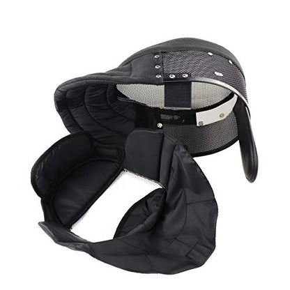 LEONARK Armoury Hema Helmet- Fencing Coach Mask - CE 350N Certified National Grade Masque - Fencing Protective Gear with Storage Bag - color: Detachable, size: Medium