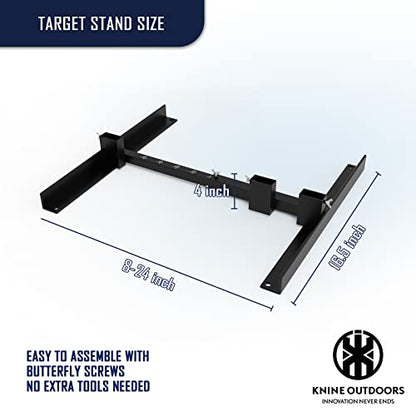 KNINE OUTDOORS Shooting Target Stand for Outdoors, Adjustable Base, 2 Pack