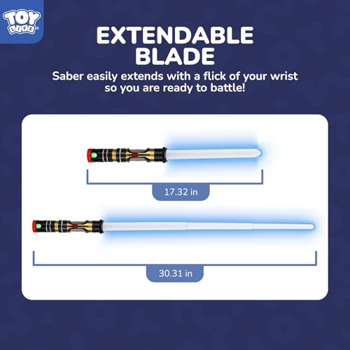 TOY Life 2 Pack Dark Saber Light a Saber for Kids Light up Sword LED Lightsavers Inquisitor Light Up Swords for Kids Sable de Luz Sound Retractable Attachable - style: 2-Pack