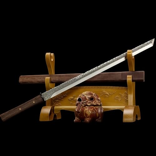 Japanese Samurai Sword, Iaido Katana Carbon Steel Blade Real Sword for Display Decoration and Gift - color: Rift Blade Katana