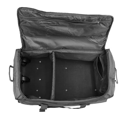 120L Travel Duffle Bag With Wheels Expandable Rolling Travel Bag for Men - color: Grey