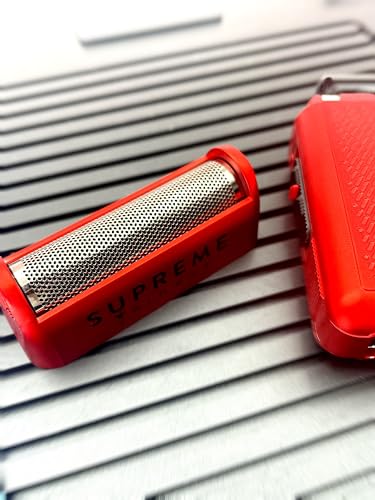 Supreme Trimmer Replacement Foil & Cutter SB11 | Hypoallergenic Foil for STF101 Solo | Red - color: Red