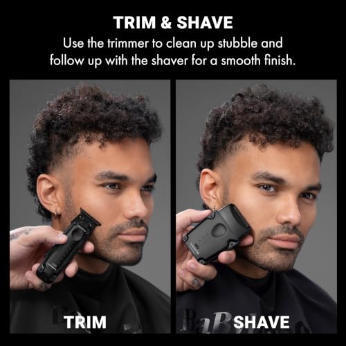 BaBylissPRO High-Performance Compact LO-PROFX Shavers for Men - color: Black, style: Shaver and Base